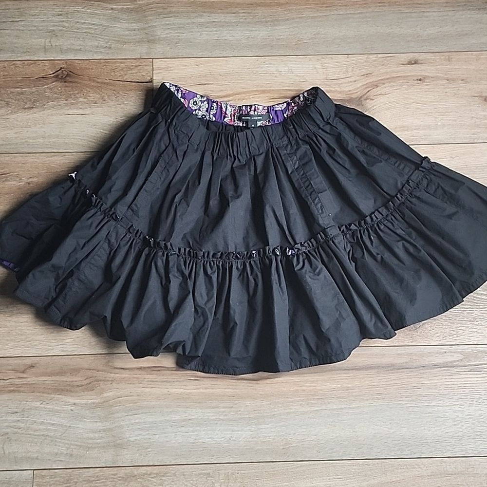 Marc Jacobs Skirt w/ Pockets Black with Paisley Print sz 8